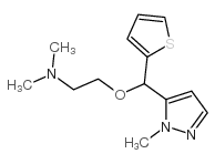 N,N-Dimethyl-2-[(1-methyl-1H-pyrazol-5-yl)-2-thienylmethoxy]ethanamine Structure