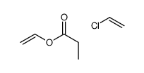chloroethene,ethenyl propanoate Structure