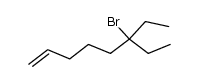 3-bromo-3-ethyl-7-octene Structure