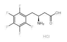 (S)-3-氨基-4-(五氟苯基)丁酸结构式