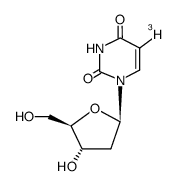 2'-DEOXYURIDINE, [5-3H]结构式