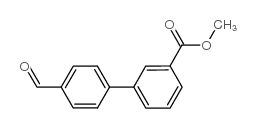4'-甲酰基-[1,1'-联苯]-3-羧酸甲酯结构式