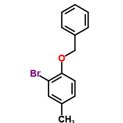 1-(苄氧基)-2-溴-4-甲基苯结构式