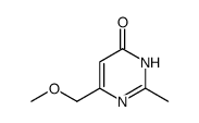 6-methoxymethyl-2-methyl-4(3H)pyrimidinone Structure