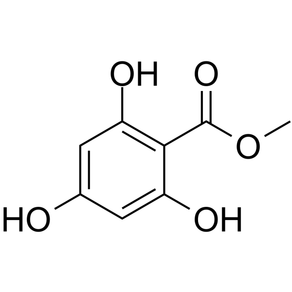 2,4,6-三羟基苯甲酸甲酯结构式