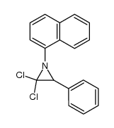 1-(1-naphthyl)-3-phenyl-2,2-dichloroaziridine结构式