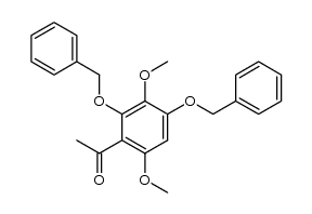 1-(2,4-bis(benzyloxy)-3,6-dimethoxyphenyl)ethanone Structure