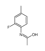 N-(2-氟-4-甲基苯基)乙酰胺结构式