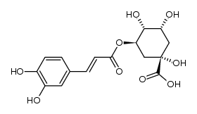 3-mono-O-caffeoylquinic acid结构式
