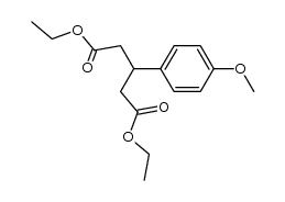 3-(4-methoxy-phenyl)-glutaric acid diethyl ester Structure