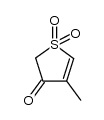 3-methyl-4-oxo-1-thiacyclopent-2-ene-1,1-dioxide Structure