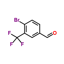 3-三氟甲基-4-溴苯甲醛结构式