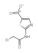 2-溴-N-(5-硝基噻唑-2-基)乙酰胺结构式