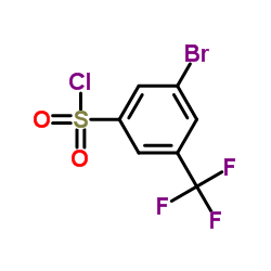 3-bromo-5-(trifluoromethyl)benzenesulfonyl chloride Structure