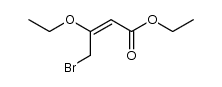 ethyl (E)-4-bromo-3-ethoxy-2-butenoate Structure