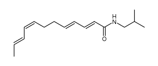 (2E,4E,8Z,10)-N-isobutyl-2,4,8,10-dodecatetraenamide Structure