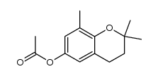 6-acetoxy-2,2,8-trimethylchromane结构式
