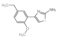 4-(5-Ethyl-2-methoxy-phenyl)-thiazol-2-ylamine Structure