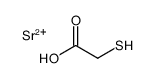 mercaptoacetic acid, strontium salt structure