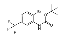 (2-bromo-5-trifluoromethylphenyl)-carbamic acid tert-butyl ester Structure