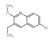 6-溴-3-乙基-2-甲氧基喹啉结构式