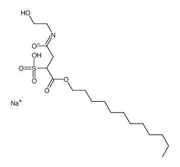 4-[(2-羟乙基)氨基]-4-氧代磺基丁酸十二烷基酯单钠盐结构式
