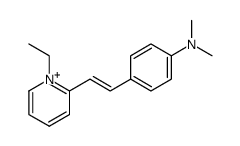 2-(4-dimethylaminostyryl)-1-ethylpyridinium Structure