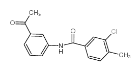 N-(3-acetylphenyl)-3-chloro-4-methylbenzamide Structure