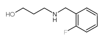 3-[(2-fluorophenyl)methylamino]propan-1-ol Structure