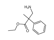 3-amino-2-methyl-2-phenyl-propionic acid ethyl ester结构式