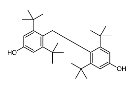 3,5-ditert-butyl-4-[(2,6-ditert-butyl-4-hydroxyphenyl)methyl]phenol结构式