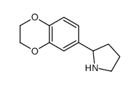 2-(2,3-dihydrobenzo[b][1,4]dioxin-6-yl)pyrrolidine Structure