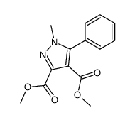 dimethyl 1-methyl-5-phenylpyrazole-3,4-dicarboxylate Structure
