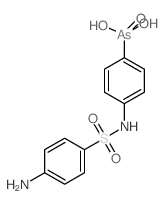[4-[(4-aminophenyl)sulfonylamino]phenyl]arsonic acid结构式