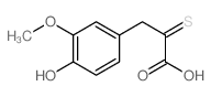 Pyruvic acid, (4-hydroxy-3-methoxyphenyl)-2-thio- Structure