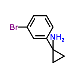 1-(3-溴苯基)环丙胺结构式