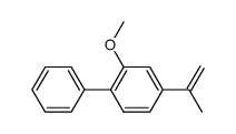 2-methoxy-4-(prop-1-en-2-yl)-1,1'-biphenyl结构式
