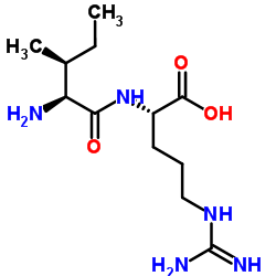 H-Ile-Arg-OH acetate salt Structure