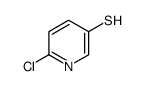 6-氯-3-吡啶硫醇(9ci)结构式