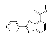 2-(吡啶-4-基)苯并[d]噁唑-7-羧酸甲酯结构式
