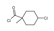 4-Chlor-1-methylcyclohexancarbonsaeure-1-chlorid结构式