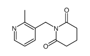 1-[(2-methylpyridin-3-yl)methyl]piperidine-2,6-dione结构式