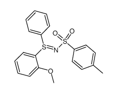 (S)-(-)-S-(o-methoxyphenyl)-S-phenyl-N-tosylsulfilimine结构式