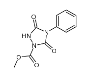 methyl 4-phenyl-3,5-dioxo-1,2,4-triazolidine-1-carboxylate Structure