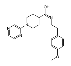4-Piperidinecarboxamide,N-[2-(4-methoxyphenyl)ethyl]-1-pyrazinyl-(9CI)结构式