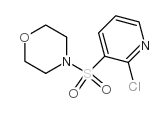 4-(2-氯砒啶-3-基磺酰)吗啉结构式