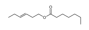 (Z)-3-hexen-1-yl heptanoate Structure