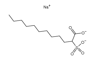 2-sulfo-dodecanoic acid , disodium-salt结构式