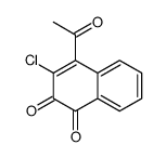 4-acetyl-3-chloronaphthalene-1,2-dione结构式