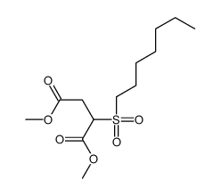 dimethyl 2-heptylsulfonylbutanedioate Structure